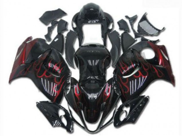 ABS Kit Carenatura Moto GSXR 1300 Hayabusa 2008-2019 - Nero Rosso ABS Kit Carenatura Moto GSXR 1300 Hayabusa 2008-2019 - Nero Rosso
