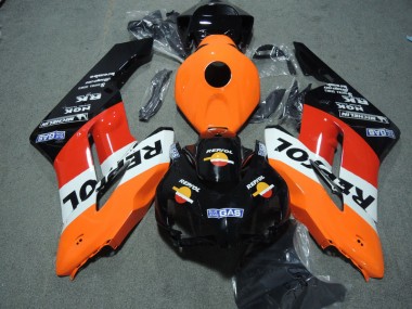 ABS Kits Carenatura Moto CBR 1000 RR 2004-2005 - Nero Arancia Repsol