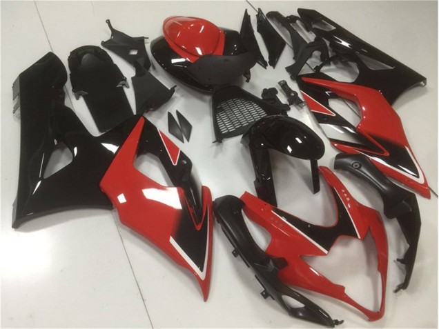 ABS Moto Plastica & Carene GSXR 1000 K5 2005-2006 - Rosso Nero ABS Moto Plastica & Carene GSXR 1000 K5 2005-2006 - Rosso Nero