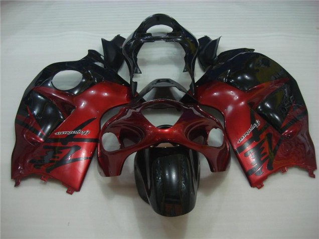 ABS Moto Plastica & Moto Carena GSXR 1300 Hayabusa 1996-2007 - Rosso Nero ABS Moto Plastica & Moto Carena GSXR 1300 Hayabusa 1996-2007 - Rosso Nero