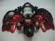 ABS Moto Plastica & Moto Carena GSXR 1300 Hayabusa 1996-2007 - Rosso Nero ABS Moto Plastica & Moto Carena GSXR 1300 Hayabusa 1996-2007 - Rosso Nero