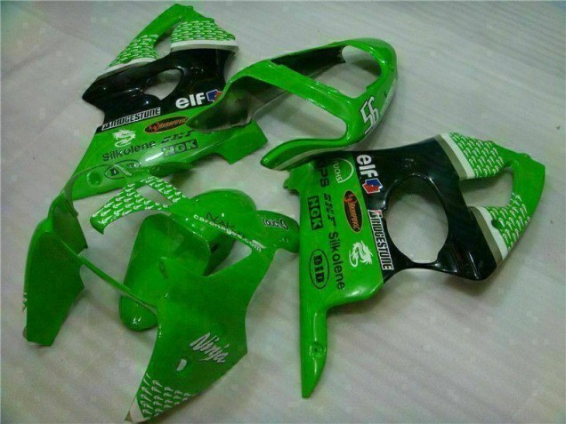 ABS Moto Plastica & Moto Carena ZX6R 2000-2002 - Verde Nero ABS Moto Plastica & Moto Carena ZX6R 2000-2002 - Verde Nero