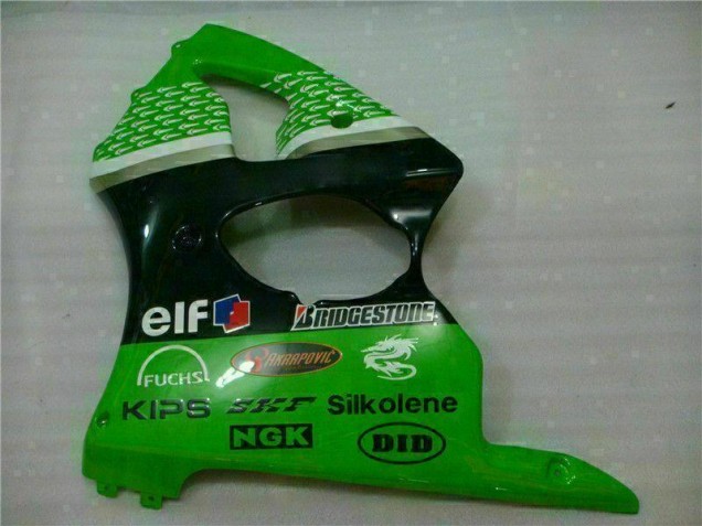 ABS Moto Plastica & Moto Carena ZX6R 2000-2002 - Verde Nero ABS Moto Plastica & Moto Carena ZX6R 2000-2002 - Verde Nero