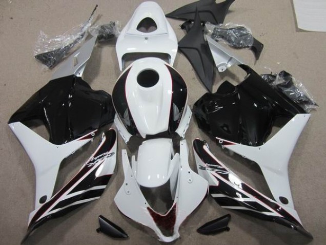 ABS Plastica Moto & Carenatura Moto CBR 600 RR 2009-2012 - Nero Bianco ABS Plastica Moto & Carenatura Moto CBR 600 RR 2009-2012 - Nero Bianco