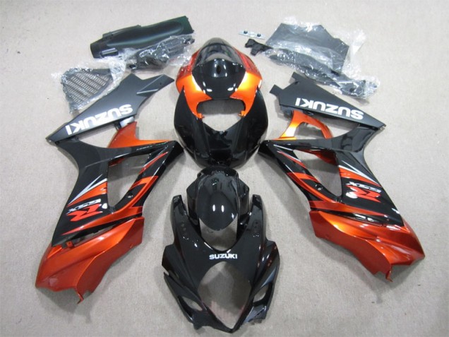 ABS Plastica Moto & Carenatura Moto GSXR 1000 K7 2007-2008 - Nero Arancia ABS Plastica Moto & Carenatura Moto GSXR 1000 K7 2007-2008 - Nero Arancia