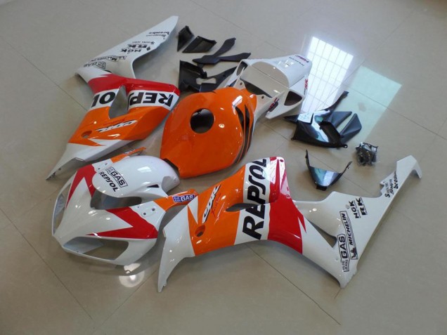 Carene Moto CBR 1000 RR 2006-2007 - Bianco & Arancia Repsol Carene Moto CBR 1000 RR 2006-2007 - Bianco & Arancia Repsol