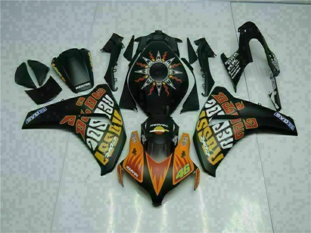 Carene Moto CBR 1000 RR 2008-2011 - Arancia Nero Carene Moto CBR 1000 RR 2008-2011 - Arancia Nero