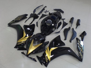 Carene Moto CBR 1000 RR 2012-2016 - Lucido Nero Oro Adesivo