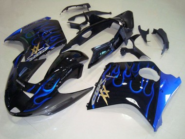 Carene Moto CBR 1100 XX Blackbird 1996-2007 - Nero Blu Fiamma