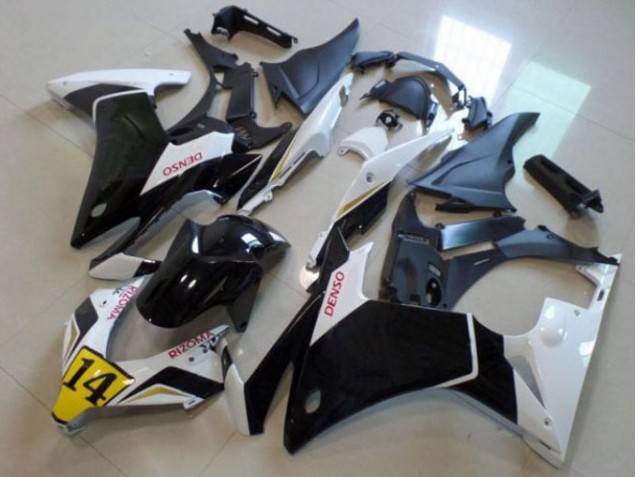 Carene Moto CBR 500 RR 2013-2015 - Nero Bianco Denso Rizoma 14 Carene Moto CBR 500 RR 2013-2015 - Nero Bianco Denso Rizoma 14