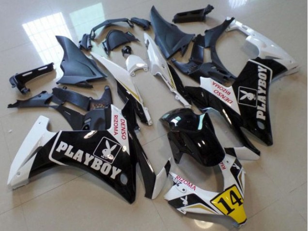 Carene Moto CBR 500 RR 2013-2015 - Nero Playboy 14 Carene Moto CBR 500 RR 2013-2015 - Nero Playboy 14
