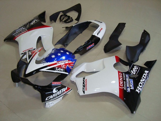 Carene Moto CBR 600 F4i 2004-2007 - Bianco Blu DENSO HRC Carrera Carene Moto CBR 600 F4i 2004-2007 - Bianco Blu DENSO HRC Carrera