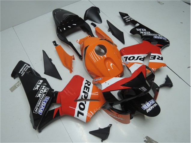 Carene Moto CBR 600 RR 2003-2004 - Arancia Rosso Nero Repsol Carene Moto CBR 600 RR 2003-2004 - Arancia Rosso Nero Repsol