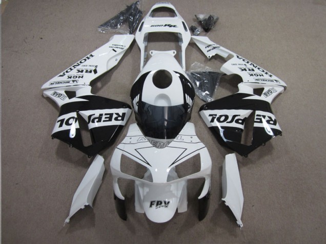 Carene Moto CBR 600 RR 2003-2004 - Bianco Nero Repsol Carene Moto CBR 600 RR 2003-2004 - Bianco Nero Repsol
