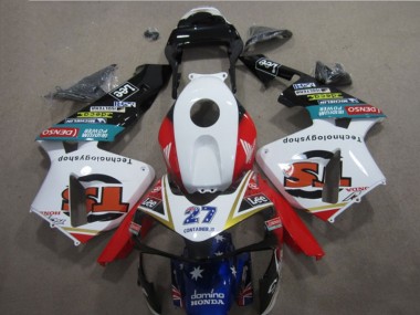 Carene Moto CBR 600 RR 2003-2004 - Bianco Rosso Blu 27