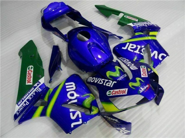 Carene Moto CBR 600 RR 2003-2004 - Blu Verde Movistar Castrol Carene Moto CBR 600 RR 2003-2004 - Blu Verde Movistar Castrol