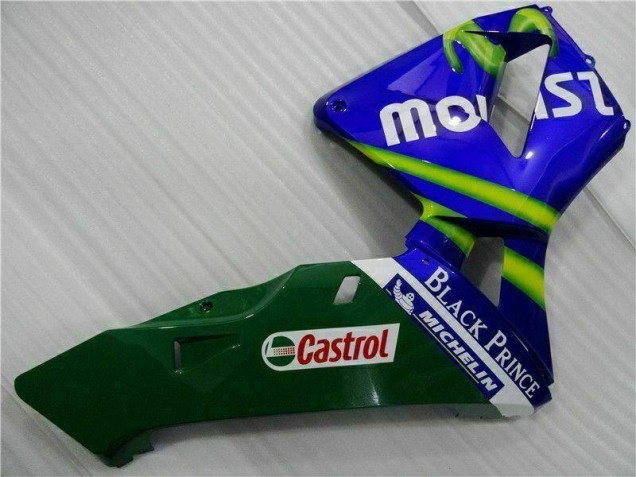 Carene Moto CBR 600 RR 2003-2004 - Blu Verde Movistar Castrol Carene Moto CBR 600 RR 2003-2004 - Blu Verde Movistar Castrol
