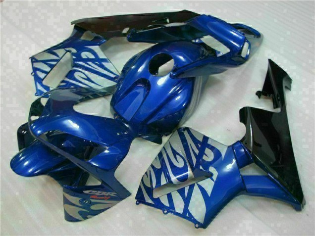 Carene Moto CBR 600 RR 2003-2004 - Blu con Argento Fiamma Carene Moto CBR 600 RR 2003-2004 - Blu con Argento Fiamma