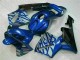 Carene Moto CBR 600 RR 2003-2004 - Blu con Argento Fiamma Carene Moto CBR 600 RR 2003-2004 - Blu con Argento Fiamma
