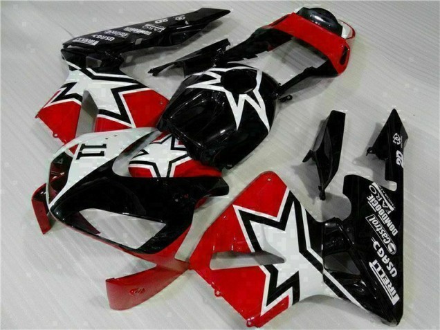 Carene Moto CBR 600 RR 2003-2004 - Nero Bianco 11 Carene Moto CBR 600 RR 2003-2004 - Nero Bianco 11