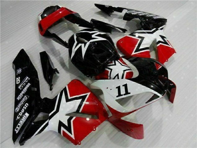 Carene Moto CBR 600 RR 2003-2004 - Nero Bianco 11 Carene Moto CBR 600 RR 2003-2004 - Nero Bianco 11