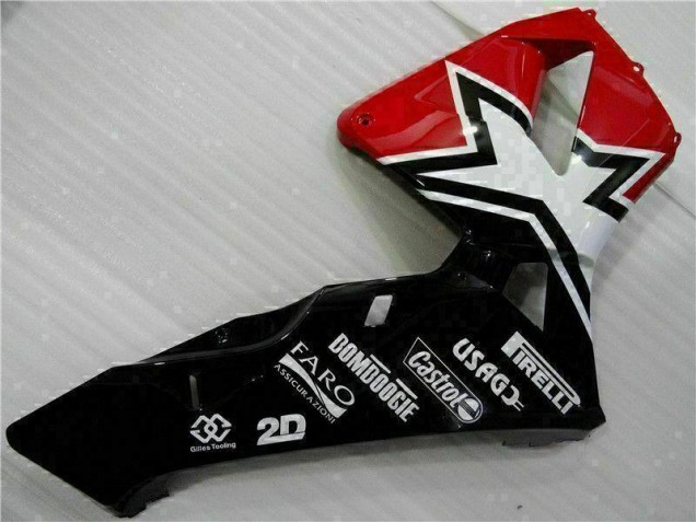 Carene Moto CBR 600 RR 2003-2004 - Nero Bianco 11 Carene Moto CBR 600 RR 2003-2004 - Nero Bianco 11