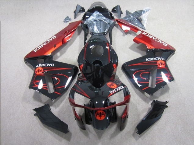 Carene Moto CBR 600 RR 2003-2004 - Nero Rosso RACARDI