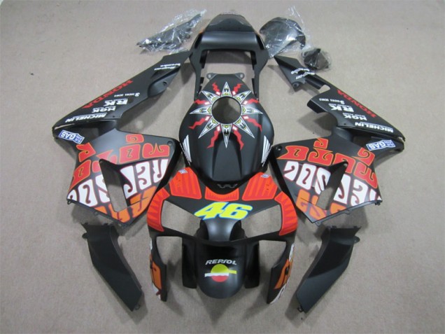 Carene Moto CBR 600 RR 2003-2004 - Nero Rosso Repsol 46 Carene Moto CBR 600 RR 2003-2004 - Nero Rosso Repsol 46