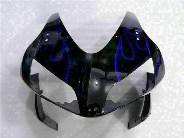 Carene Moto CBR 600 RR 2003-2004 - Nero con Blu Fiamma Carene Moto CBR 600 RR 2003-2004 - Nero con Blu Fiamma