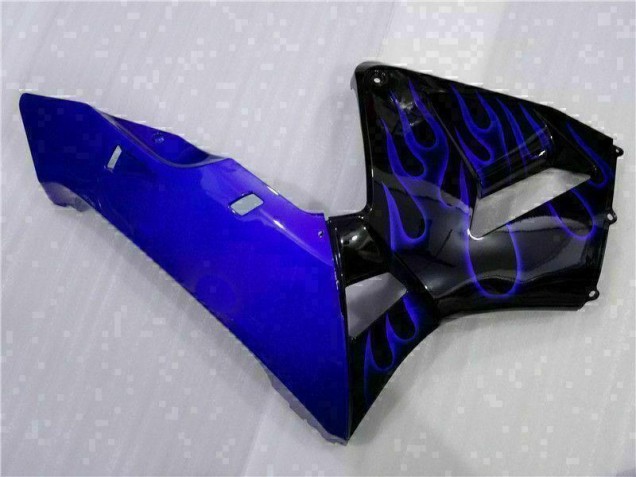 Carene Moto CBR 600 RR 2003-2004 - Nero con Blu Fiamma Carene Moto CBR 600 RR 2003-2004 - Nero con Blu Fiamma