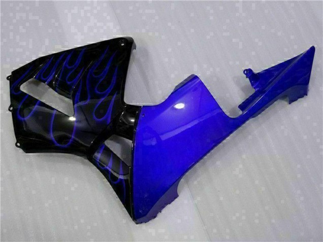 Carene Moto CBR 600 RR 2003-2004 - Nero con Blu Fiamma Carene Moto CBR 600 RR 2003-2004 - Nero con Blu Fiamma