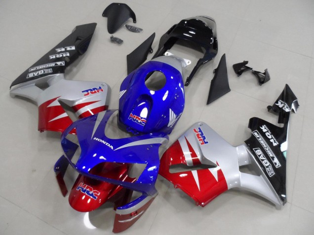 Carene Moto CBR 600 RR 2003-2004 - Rosso Argento Blu Carene Moto CBR 600 RR 2003-2004 - Rosso Argento Blu