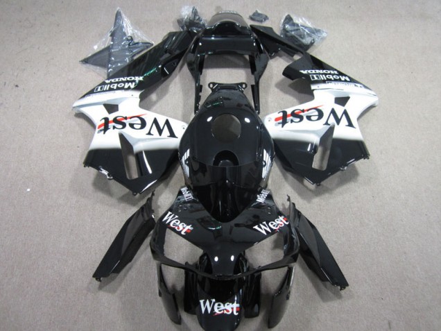 Carene Moto CBR 600 RR 2003-2004 - West Bianco Nero Carene Moto CBR 600 RR 2003-2004 - West Bianco Nero