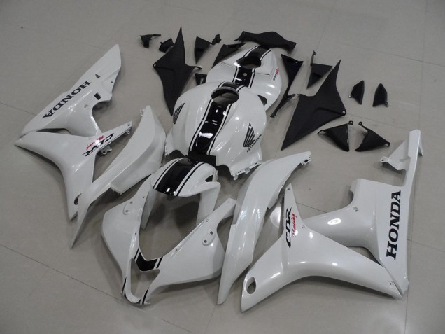 Carene Moto CBR 600 RR 2007-2008 - Bianco Perla con Nero Banda Carene Moto CBR 600 RR 2007-2008 - Bianco Perla con Nero Banda