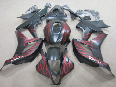 Carene Moto CBR 600 RR 2007-2008 - Nero con Rosso Fiamma