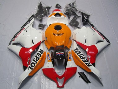 Carene Moto CBR 600 RR 2009-2012 - Arancia Rosso Bianco Repsol