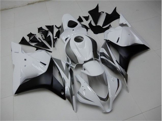 Carene Moto CBR 600 RR 2009-2012 - Bianco Argento Nero Carene Moto CBR 600 RR 2009-2012 - Bianco Argento Nero