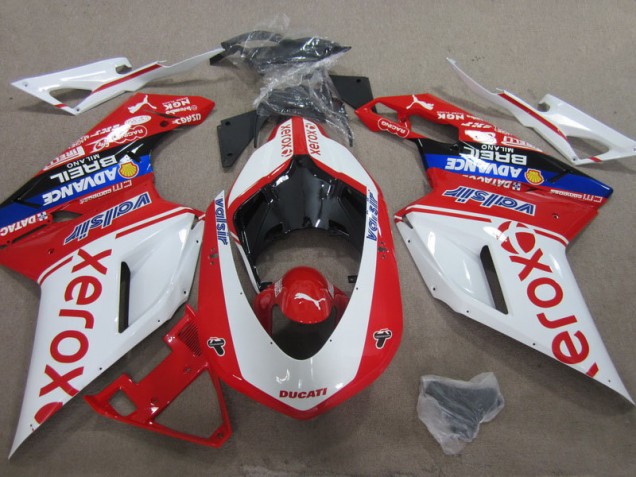 Carene Moto Ducati 1098 2007-2014 - Bianco Rosso Xerox Carene Moto Ducati 1098 2007-2014 - Bianco Rosso Xerox