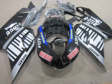 Carene Moto Ducati 1098 2007-2014 - Nero Bianco Advance Alice