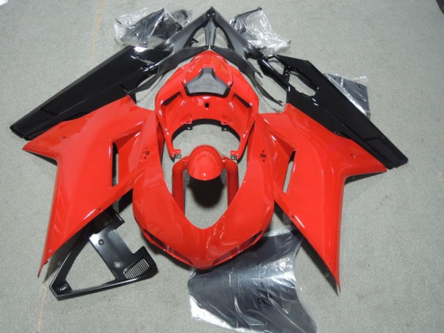 Carene Moto Ducati 1098 2007-2014 - Rosso Nero Carene Moto Ducati 1098 2007-2014 - Rosso Nero