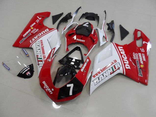 Carene Moto Ducati 848 1098 1198 2007-2014 - Bandiera 7 Carene Moto Ducati 848 1098 1198 2007-2014 - Bandiera 7