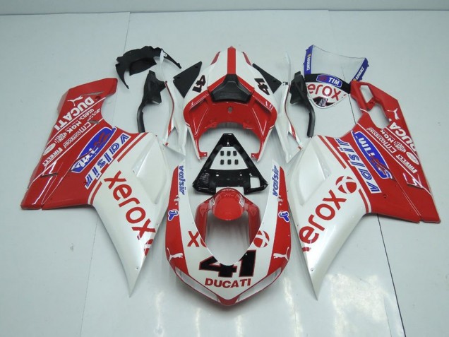 Carene Moto Ducati 848 1098 1198 2007-2014 - Bianco Perla Nuovo Xerox Carene Moto Ducati 848 1098 1198 2007-2014 - Bianco Perla Nuovo Xerox