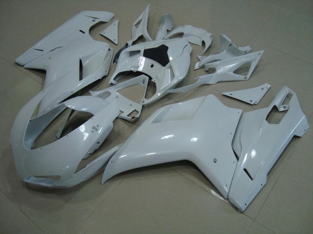 Carene Moto Ducati 848 1098 1198 2007-2014 - Lucido Bianco Carene Moto Ducati 848 1098 1198 2007-2014 - Lucido Bianco