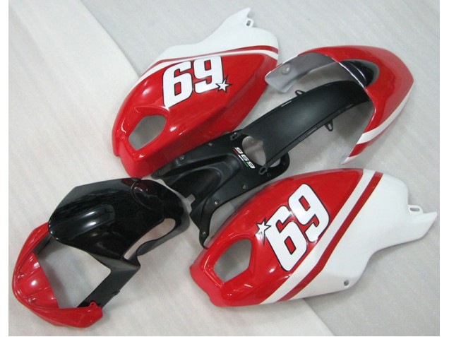 Carene Moto Ducati Monster 696 2008-2012 - Nero Rosso Bianco 69 Carene Moto Ducati Monster 696 2008-2012 - Nero Rosso Bianco 69