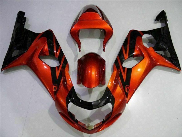 Carene Moto GSXR 1000 K1 2000-2002 - Arancia Nero Carene Moto GSXR 1000 K1 2000-2002 - Arancia Nero