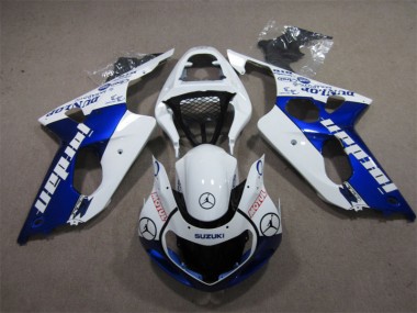 Carene Moto GSXR 1000 K1 2000-2002 - Blu Bianco Jordan Motul