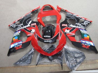 Carene Moto GSXR 1000 K1 2000-2002 - Rosso Nero Denso