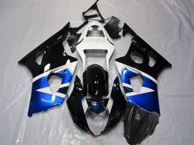 Carene Moto GSXR 1000 K3 2003-2004 - Blu Nero Bianco Carene Moto GSXR 1000 K3 2003-2004 - Blu Nero Bianco