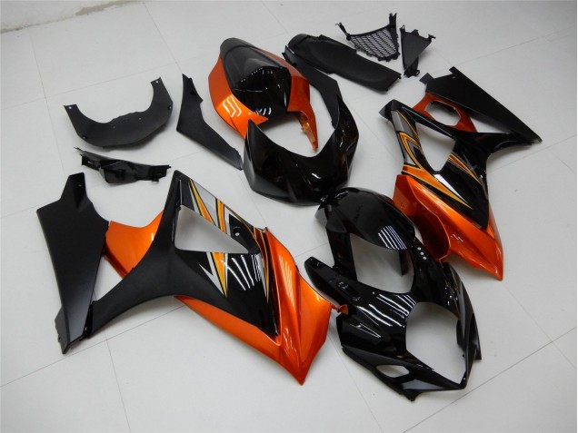 Carene Moto GSXR 1000 K7 2007-2008 - Arancia Nero Carene Moto GSXR 1000 K7 2007-2008 - Arancia Nero