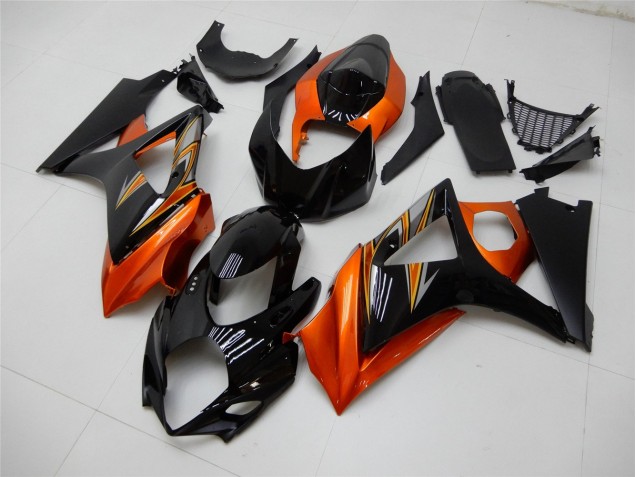 Carene Moto GSXR 1000 K7 2007-2008 - Arancia Nero Carene Moto GSXR 1000 K7 2007-2008 - Arancia Nero